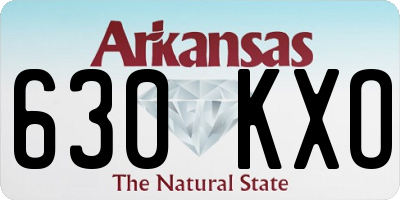 AR license plate 630KXO