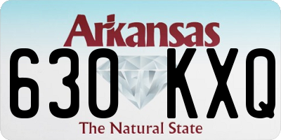 AR license plate 630KXQ