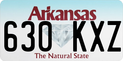 AR license plate 630KXZ