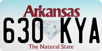 AR license plate 630KYA