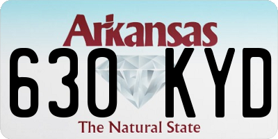 AR license plate 630KYD
