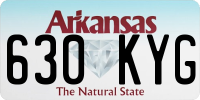 AR license plate 630KYG