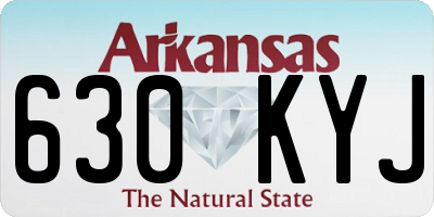 AR license plate 630KYJ