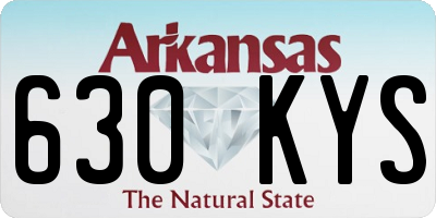 AR license plate 630KYS
