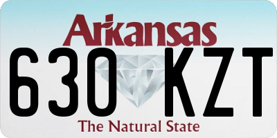 AR license plate 630KZT