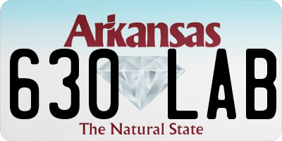 AR license plate 630LAB