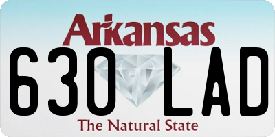 AR license plate 630LAD