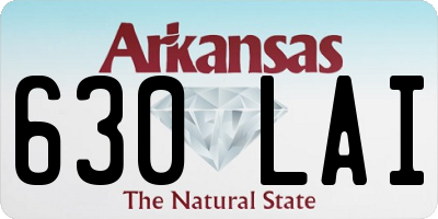 AR license plate 630LAI