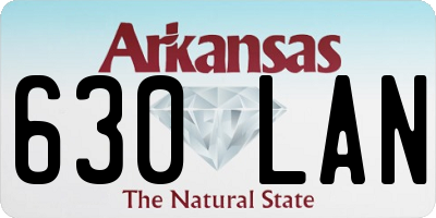 AR license plate 630LAN
