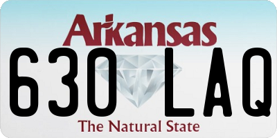 AR license plate 630LAQ