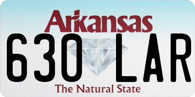 AR license plate 630LAR