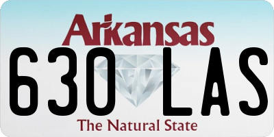 AR license plate 630LAS