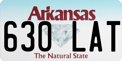 AR license plate 630LAT
