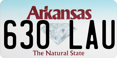 AR license plate 630LAU