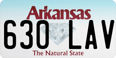 AR license plate 630LAV