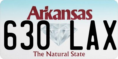 AR license plate 630LAX