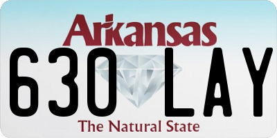 AR license plate 630LAY