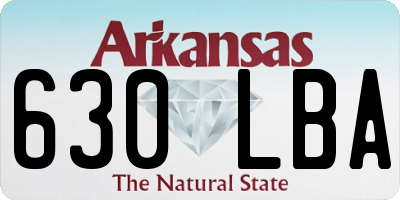 AR license plate 630LBA