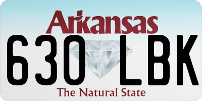 AR license plate 630LBK