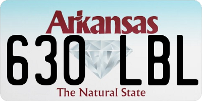 AR license plate 630LBL