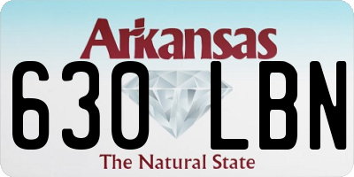 AR license plate 630LBN