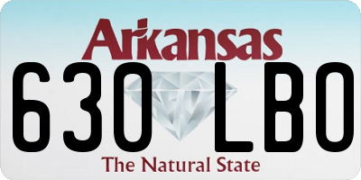 AR license plate 630LBO