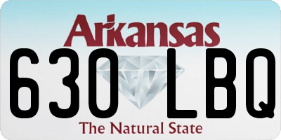 AR license plate 630LBQ