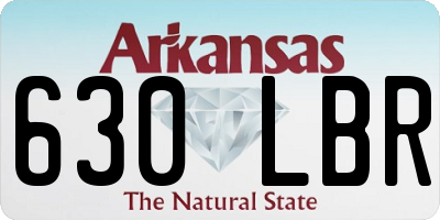 AR license plate 630LBR