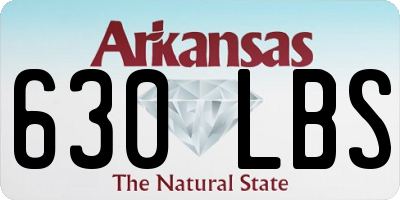 AR license plate 630LBS