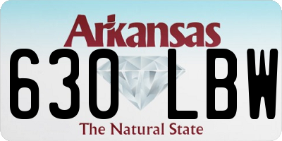 AR license plate 630LBW
