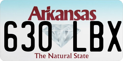 AR license plate 630LBX