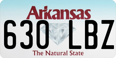 AR license plate 630LBZ