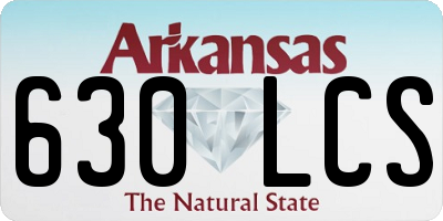 AR license plate 630LCS