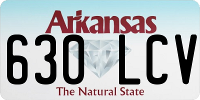 AR license plate 630LCV