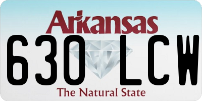 AR license plate 630LCW