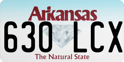 AR license plate 630LCX