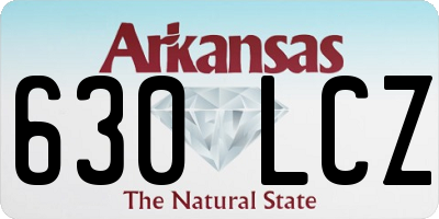 AR license plate 630LCZ
