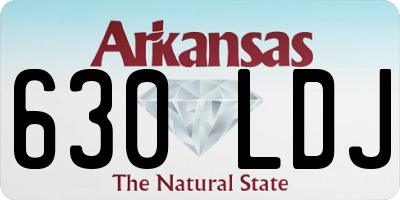AR license plate 630LDJ