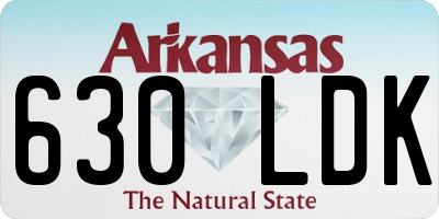 AR license plate 630LDK