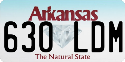 AR license plate 630LDM