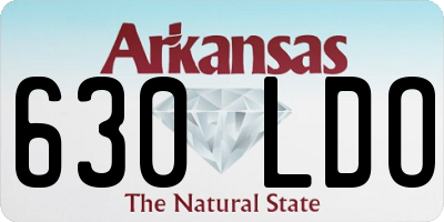 AR license plate 630LDO