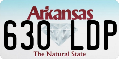 AR license plate 630LDP