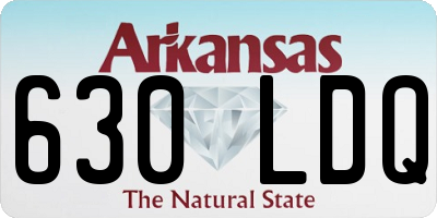 AR license plate 630LDQ