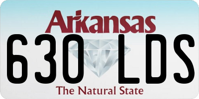 AR license plate 630LDS