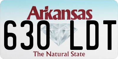 AR license plate 630LDT