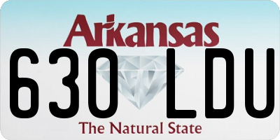AR license plate 630LDU