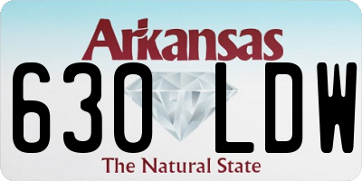 AR license plate 630LDW