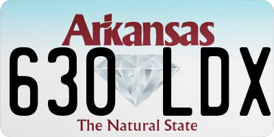 AR license plate 630LDX