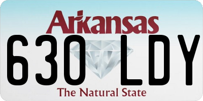 AR license plate 630LDY
