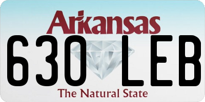 AR license plate 630LEB